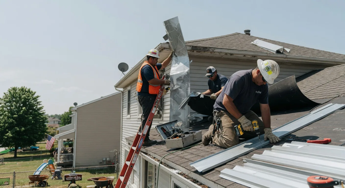 Storm Damage Metal Roof Repair in Sandyville, WV